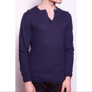 Zara Man light Sweater blue